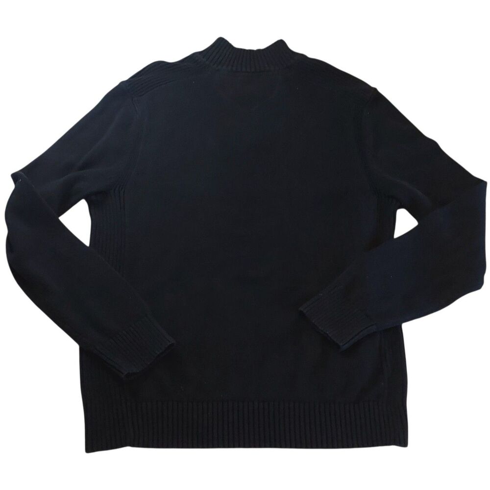 Eddie Bauer quarter zip pull over 100% cotton sweater size M - Picture 2 of 7